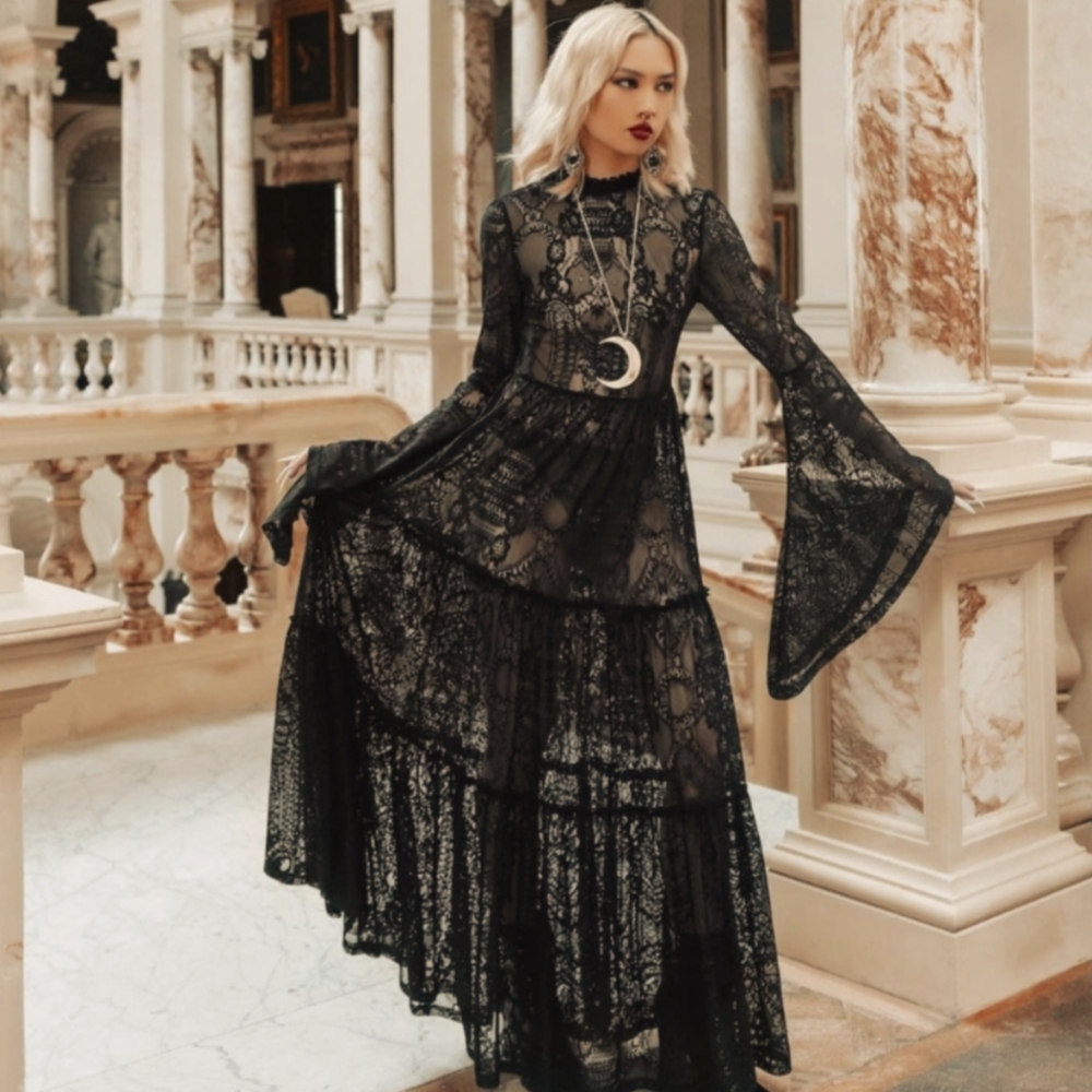 FOUND! 2X! Finally and Right here on Poshmark!  Killstar Hecate lace Maxi dress